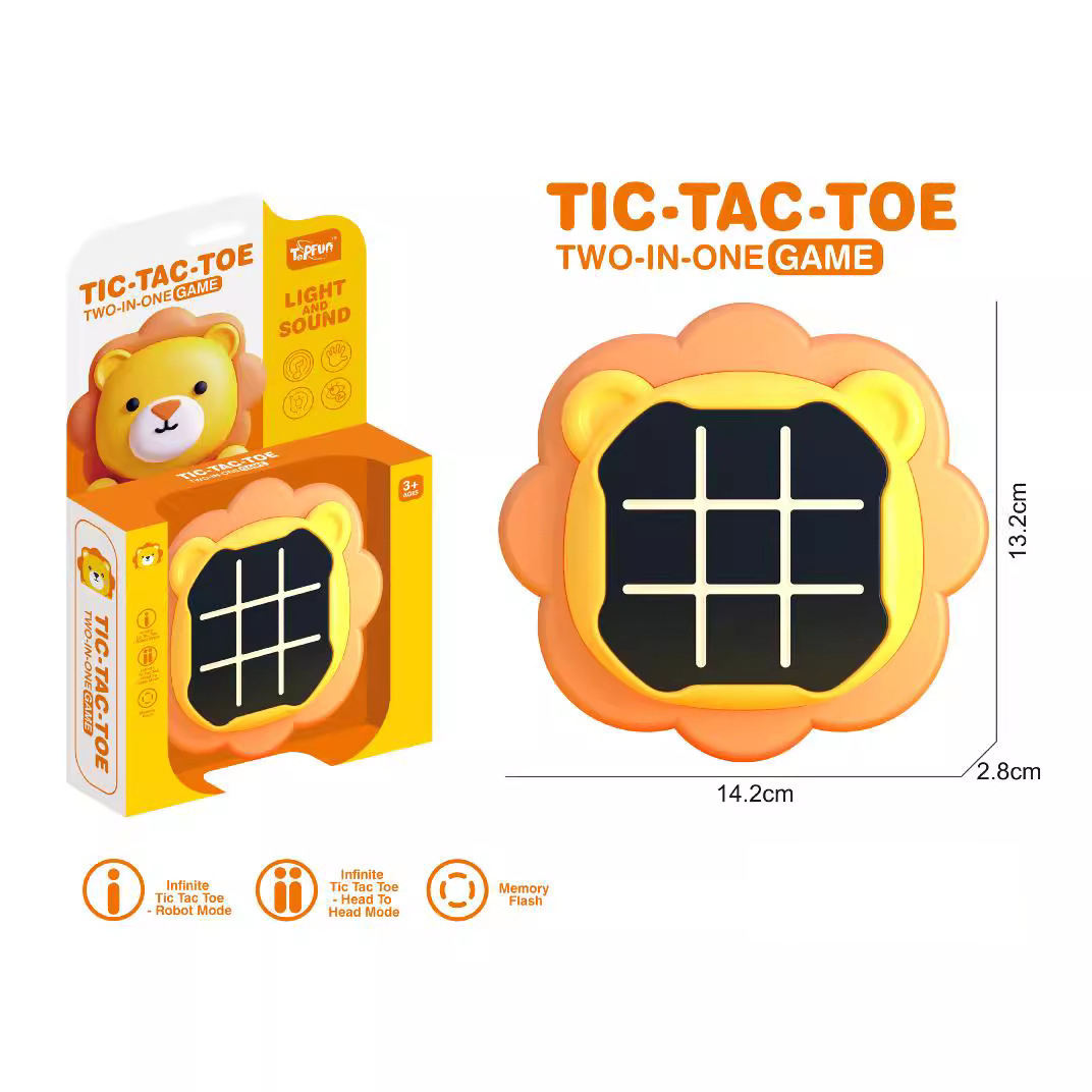Tic-Tac-Toe 2-in-1 Memory Game | Puzzle Sound Toy