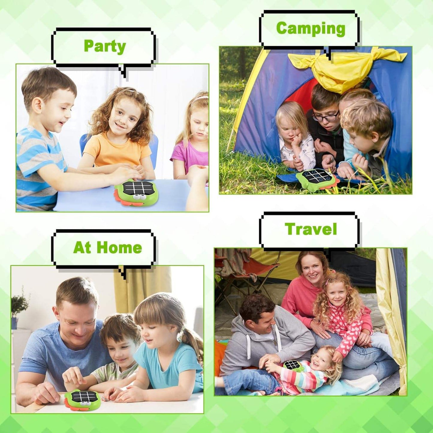 Tic-Tac-Toe 2-in-1 Memory Game | Puzzle Sound Toy