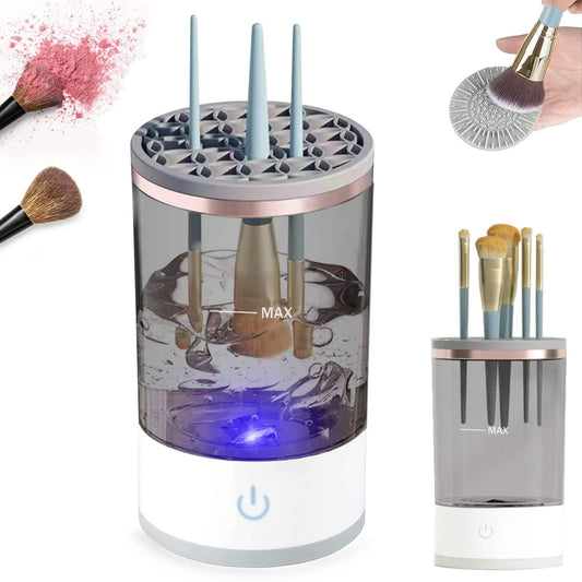 Electric Makeup Brush Cleaner – Hands-Free Automatic Spinner for Fast Deep Cleaning