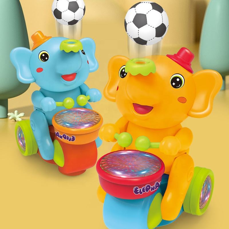 Elephant Musical Toy – Light Up Drums & Ball Balancing Fun  Kids