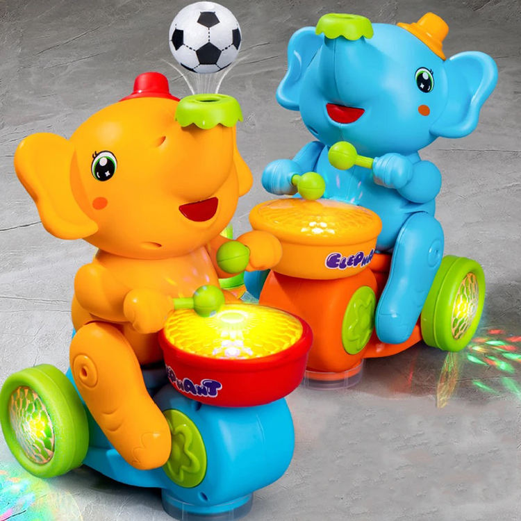 Elephant Musical Toy – Light Up Drums & Ball Balancing Fun  Kids