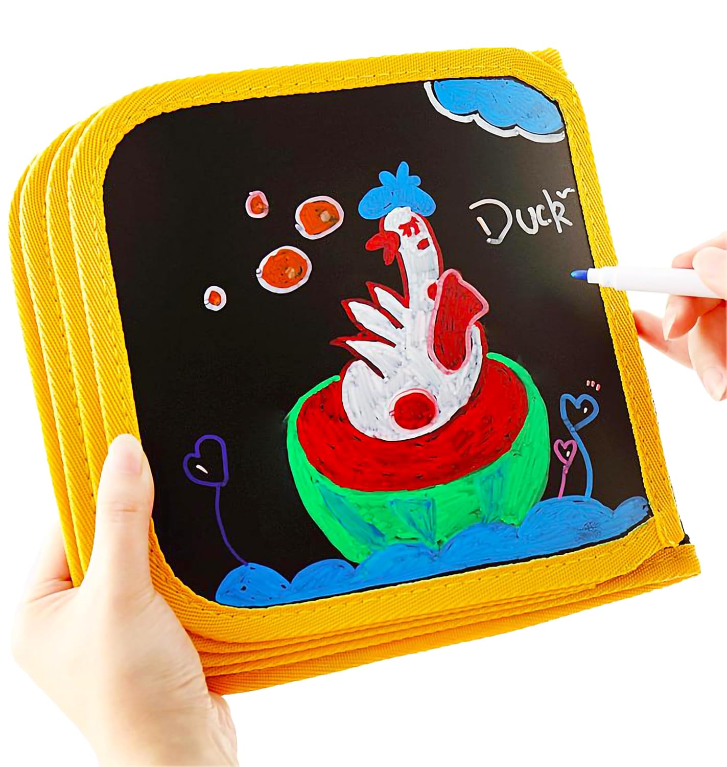 Erasable Reusable Chalk Book Travel Activity for Toddlers, Preschoolers (2–6 Years)