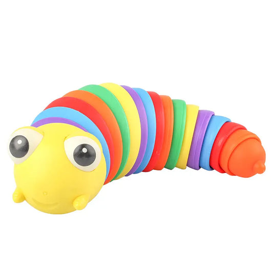 Rainbow Wriggly Fidget Toy – Sensory Stress Relief and Fun for Kids and Adults Any One