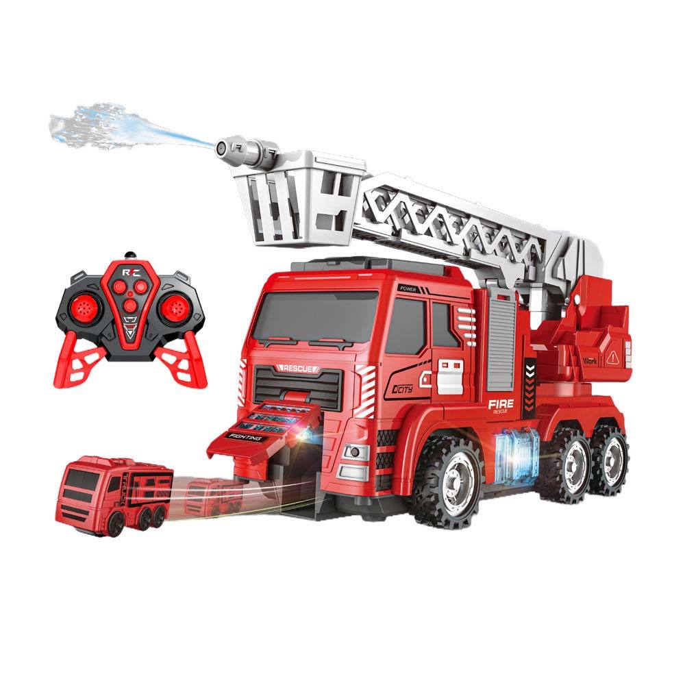 Agniveer Remote Control Fire Truck with Water Spray, Lights & Music