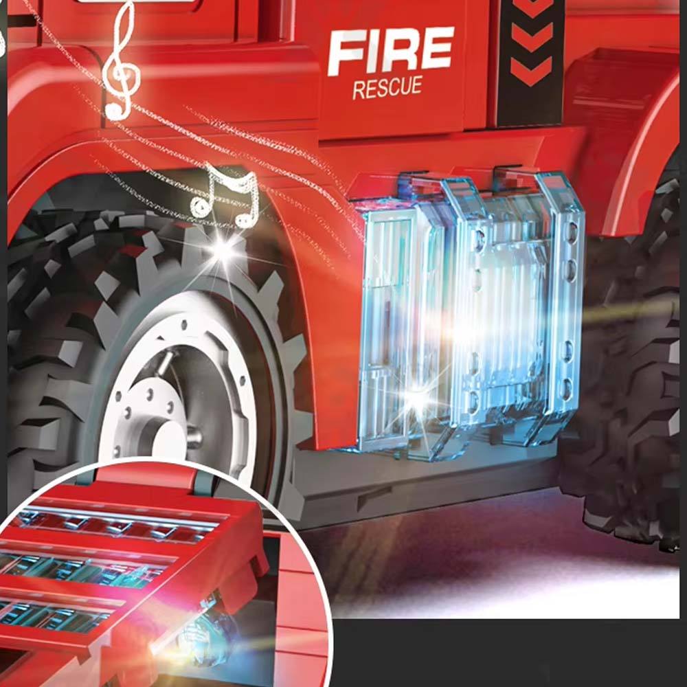 Agniveer Remote Control Fire Truck with Water Spray, Lights & Music