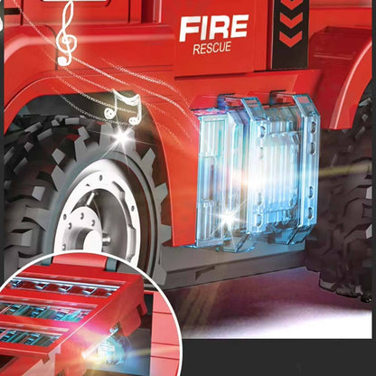 Agniveer Remote Control Fire Truck with Water Spray, Lights & Music