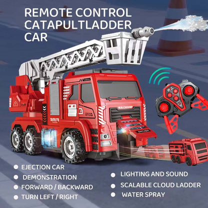 Agniveer Remote Control Fire Truck with Water Spray, Lights & Music