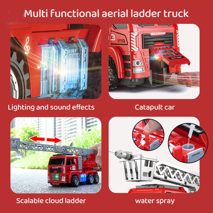 Agniveer Remote Control Fire Truck with Water Spray, Lights & Music