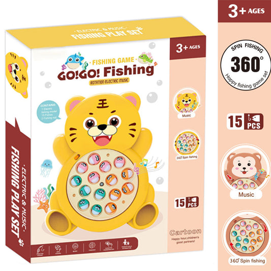 Musical Fishing Game Toy for Toddlers Kids Family