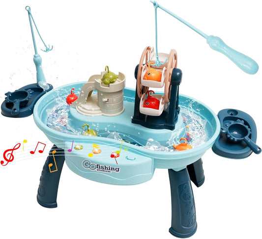 🎣 Ferry Fishing Game Toy with Water Circulation & Music | Interactive Water Play for Toddlers & Kids (1-5 Years)