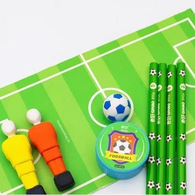 Football Stationery Set – Pencil, Eraser & Ruler Kit