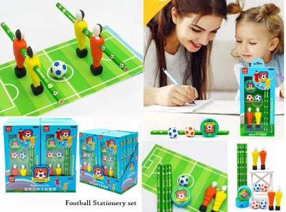 Football Stationery Set – Pencil, Eraser & Ruler Kit