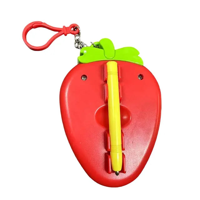 Magnetic Drawing Board Keychain – Strawberry Bead Toy with Pen | Montessori Activity