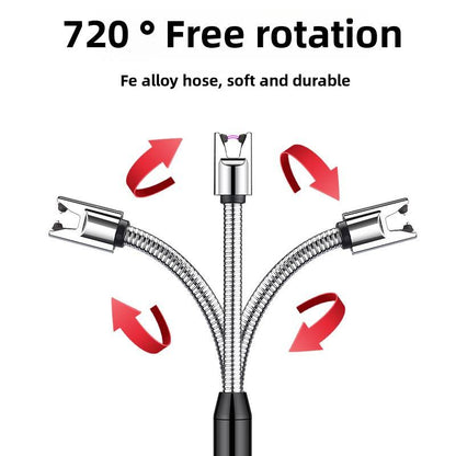 USB Rechargeable Arc Lighter – Windproof, Flameless & Sleek for Kitchen & Camping