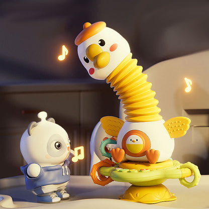 Goose Suction Musical Toy – Accordion & Activity Play Toy  Baby & Toddler Learning