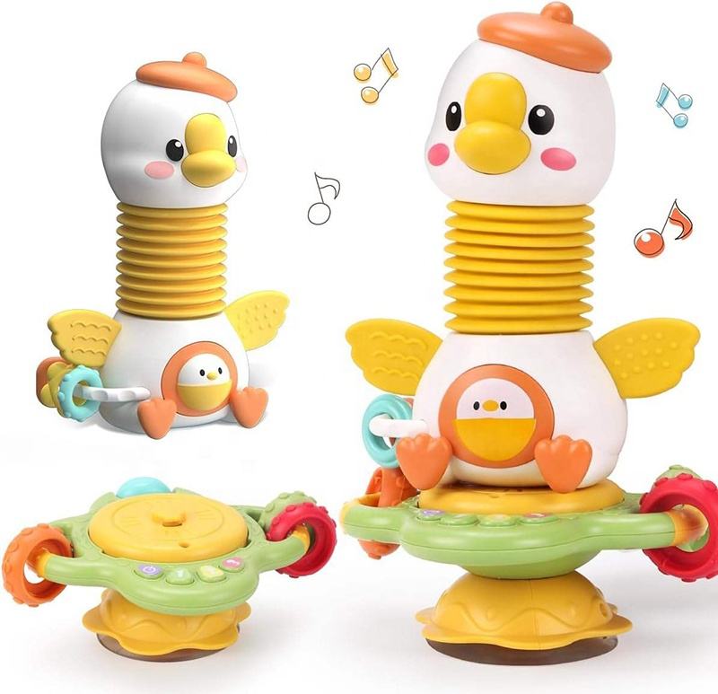 Goose Suction Musical Toy – Accordion & Activity Play Toy  Baby & Toddler Learning