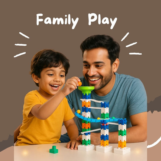 Marble Run Set – 58-Piece DIY Track & Ball Slide Toy