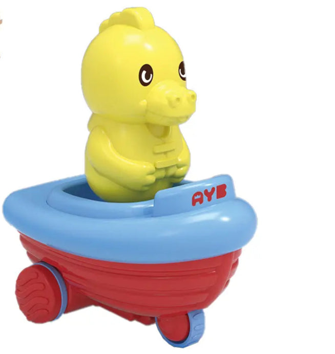 Press & Go Dino Car – Cartoon Inertial Animal Toy | 18M–3Y