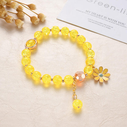 Star Moon Cloud Flower Glass Bracelets for Girls – Cute Jewelry Set