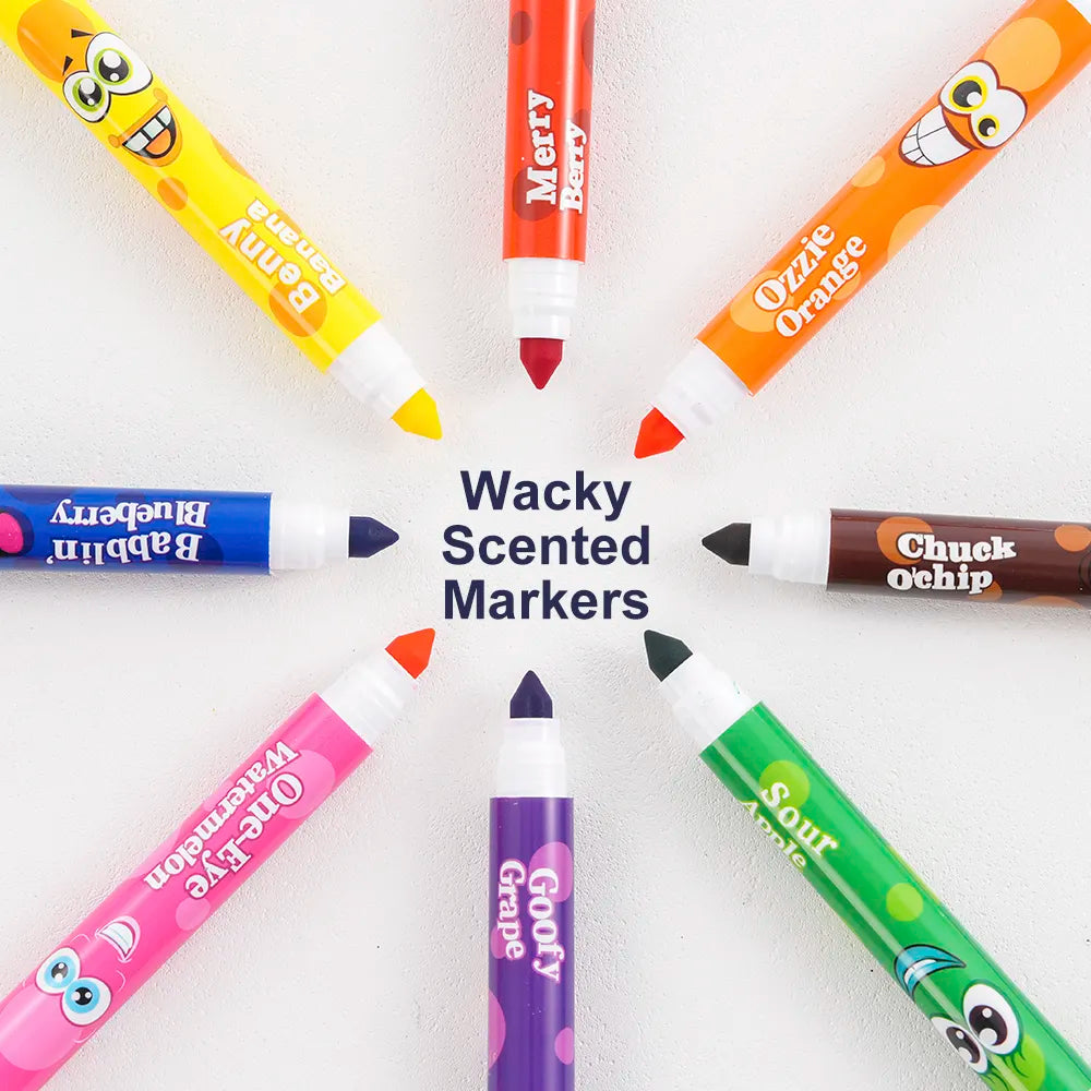 Scented Colour Markers – Pack of 12 Fragrance Sketch Pens for Kids’ Creative Fun