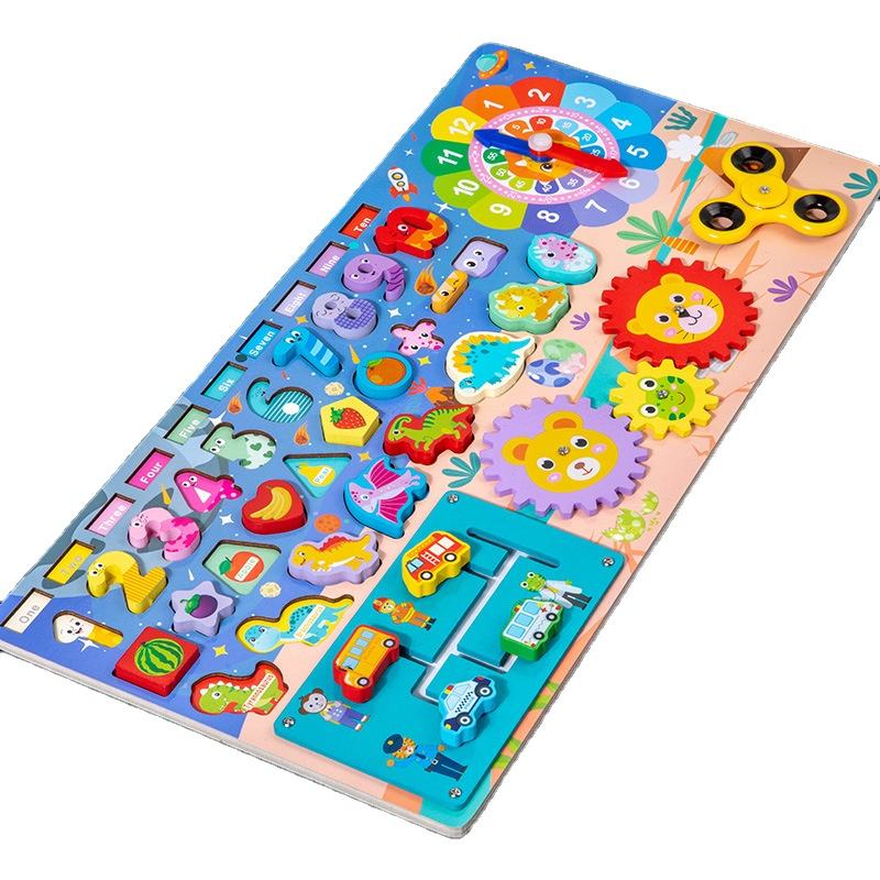 Wooden Learning Montessori Board – Number Fishing Puzzle Toy