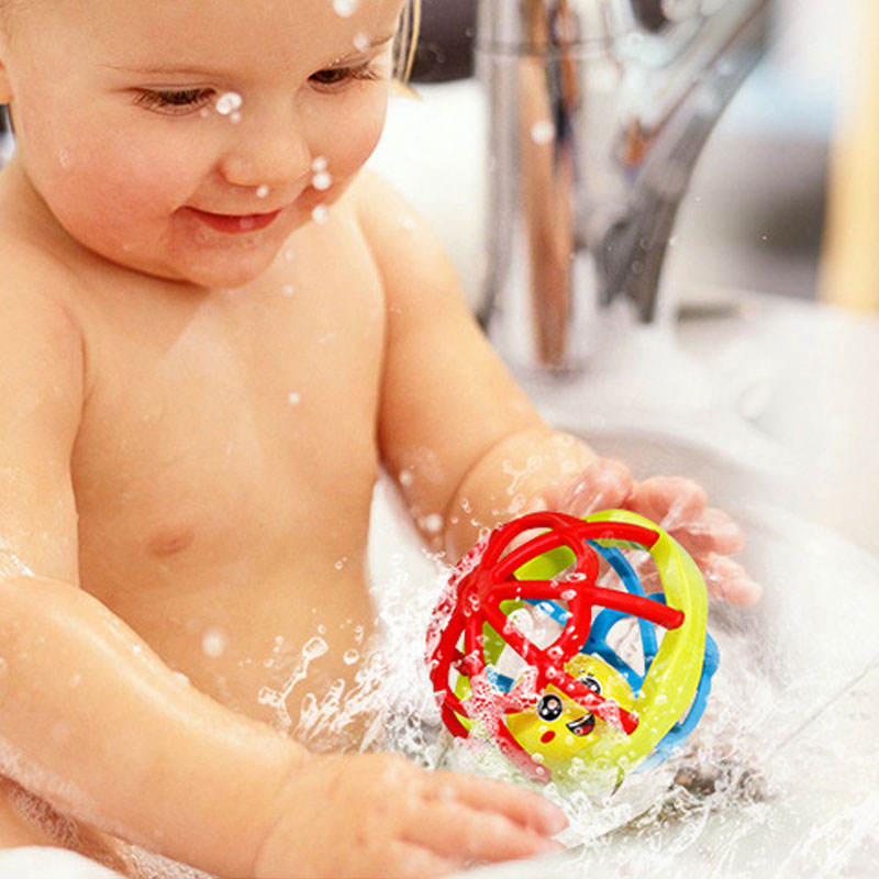 Baby Rattle Ball – Soft Sensory Grasp Toy for Infants Ages 3 Months+