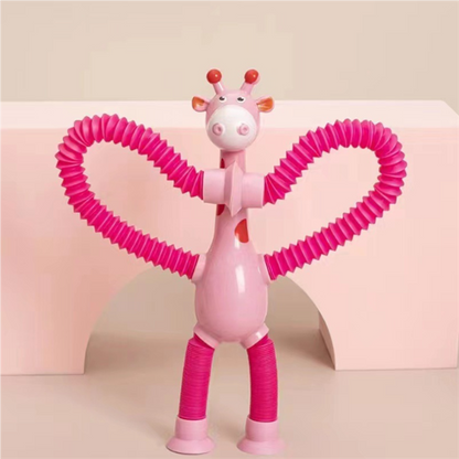 Giraffe Suction Pop Tube Toy – Baby Fidget Fun