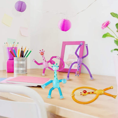 Giraffe Suction Pop Tube Toy – Baby Fidget Fun