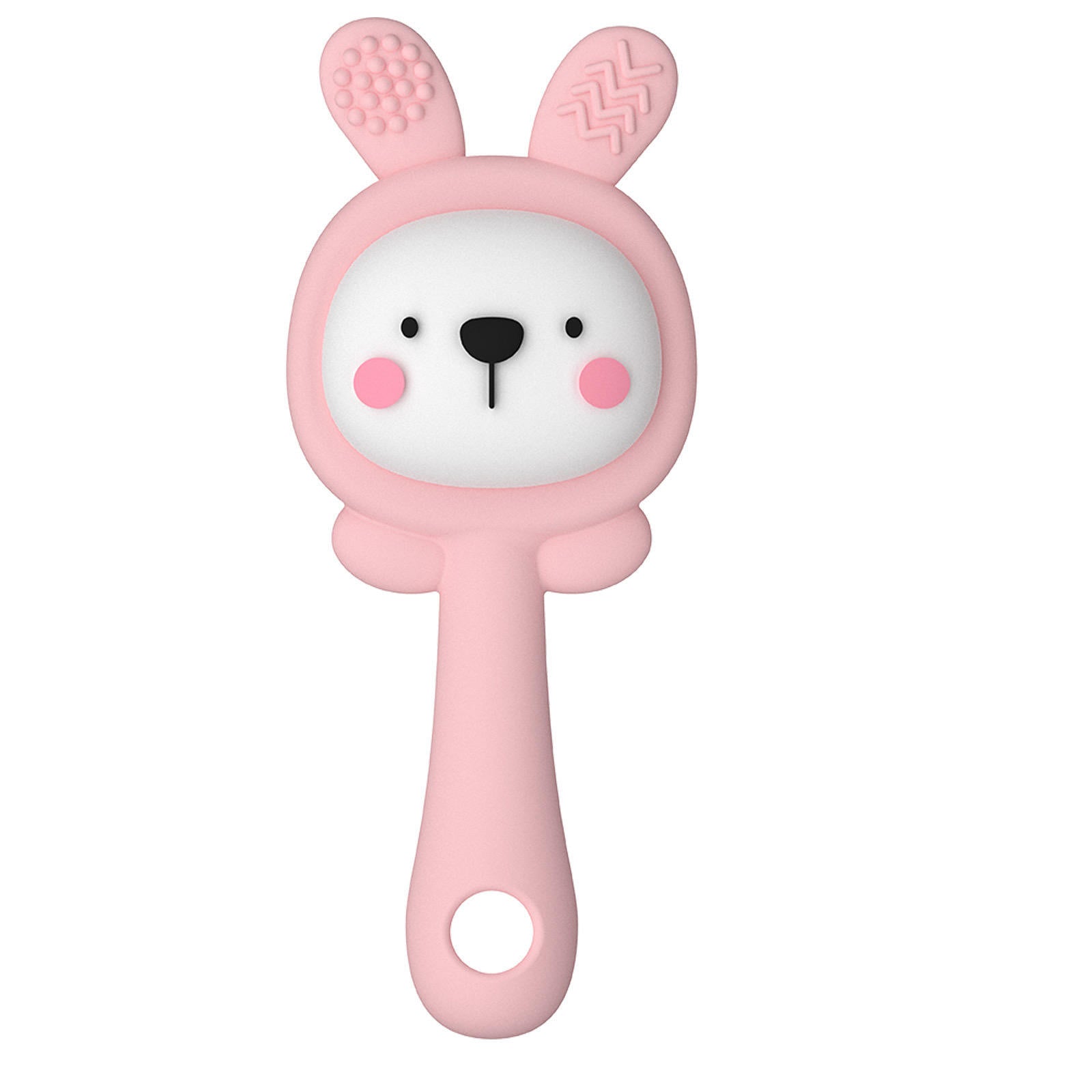 Bunny Silicon Teether Rattle – Soft Safe for 3M+ – PiK A BOO