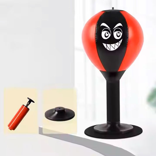 Boxing Mini Punching Bag Desk Toy Interactive Game Kids & Adult Stress Relief Speed Ball