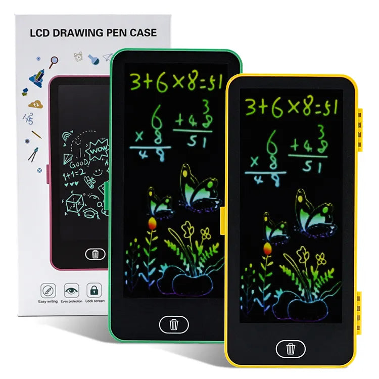 LCD Drawing Compass Pen Case – 2-in-1 Digital Writing & Doodle Pad for Kids