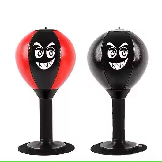 Boxing Mini Punching Bag Desk Toy Interactive Game Kids & Adult Stress Relief Speed Ball