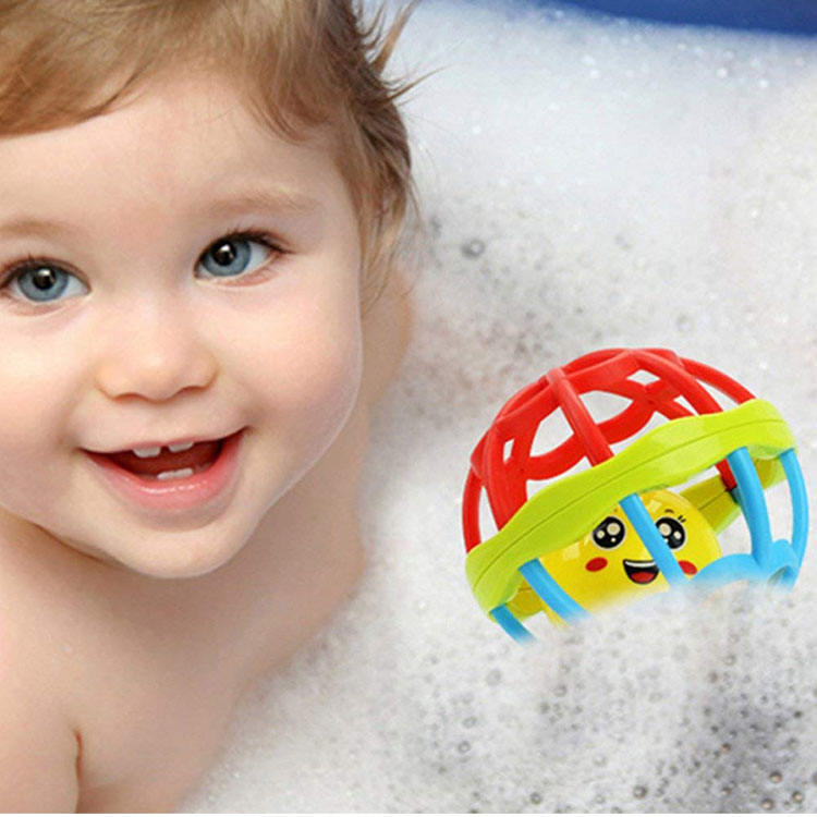 Baby Rattle Ball – Soft Sensory Grasp Toy for Infants Ages 3 Months+