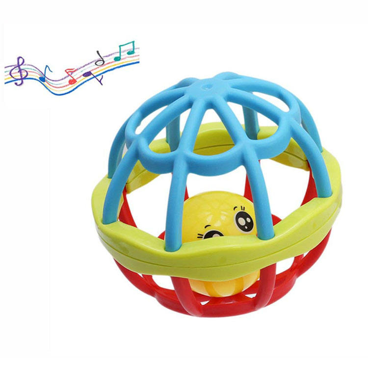Baby Rattle Ball – Soft Sensory Grasp Toy for Infants Ages 3 Months+