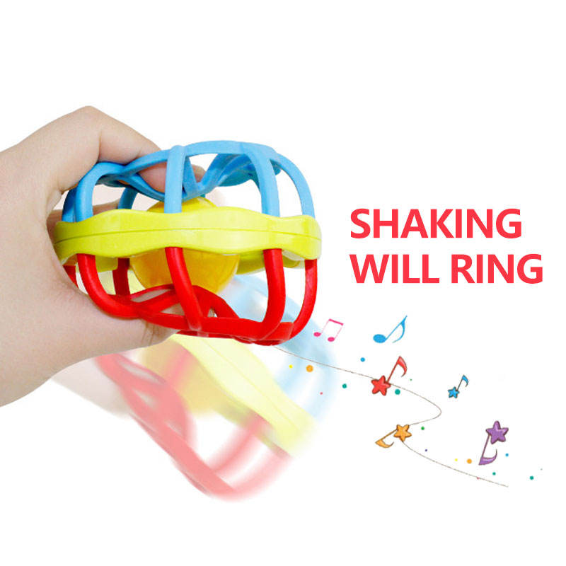 Baby Rattle Ball – Soft Sensory Grasp Toy for Infants Ages 3 Months+