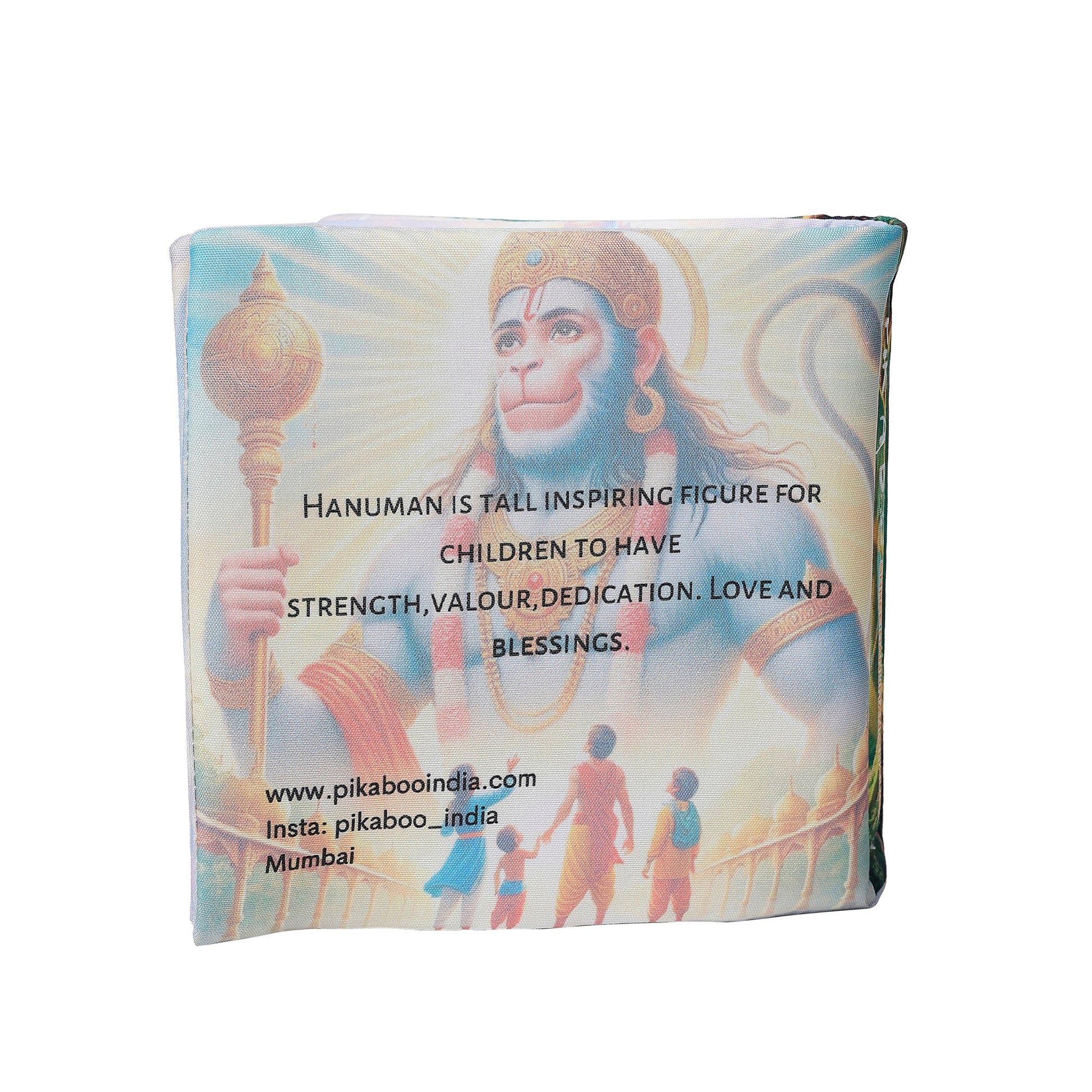 🕉️English Hanuman Chalisa Cloth Book for Kids & Adults | With Meaning | Tear-Free & Hand Washable | Gift of Devotion 🎁