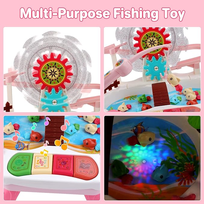 Happy Fishing Game – Sliding Duck with Music, Lights & Melodies | Fun Catch & Play Set for Kids