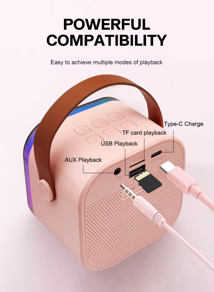Wireless Karaoke Speaker – Mic Included for Kids & Parties