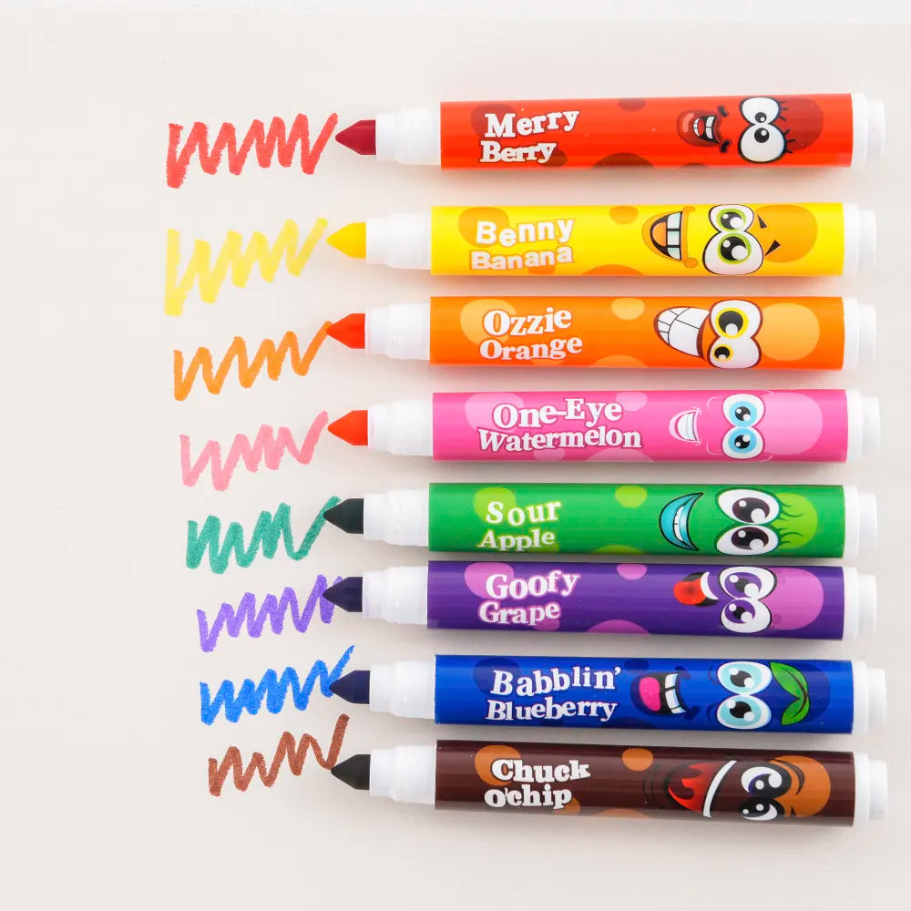 Scented Colour Markers – Pack of 12 Fragrance Sketch Pens for Kids’ Creative Fun