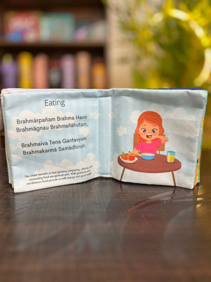 PiK A BOO Shloka For Kids, Exclusive Cloth Book with Crinkle Page for Infants, Toddlers, Kids