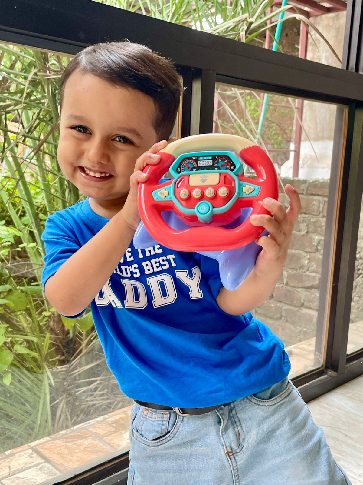 Steering Wheel Toy with Music & Lights – Fun Interactive Play for Toddlers 18M+