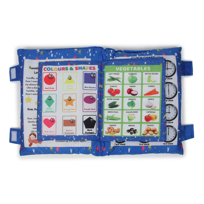 PiK A BOO Blue Learning Cushion Book with English Rhymes Level 1