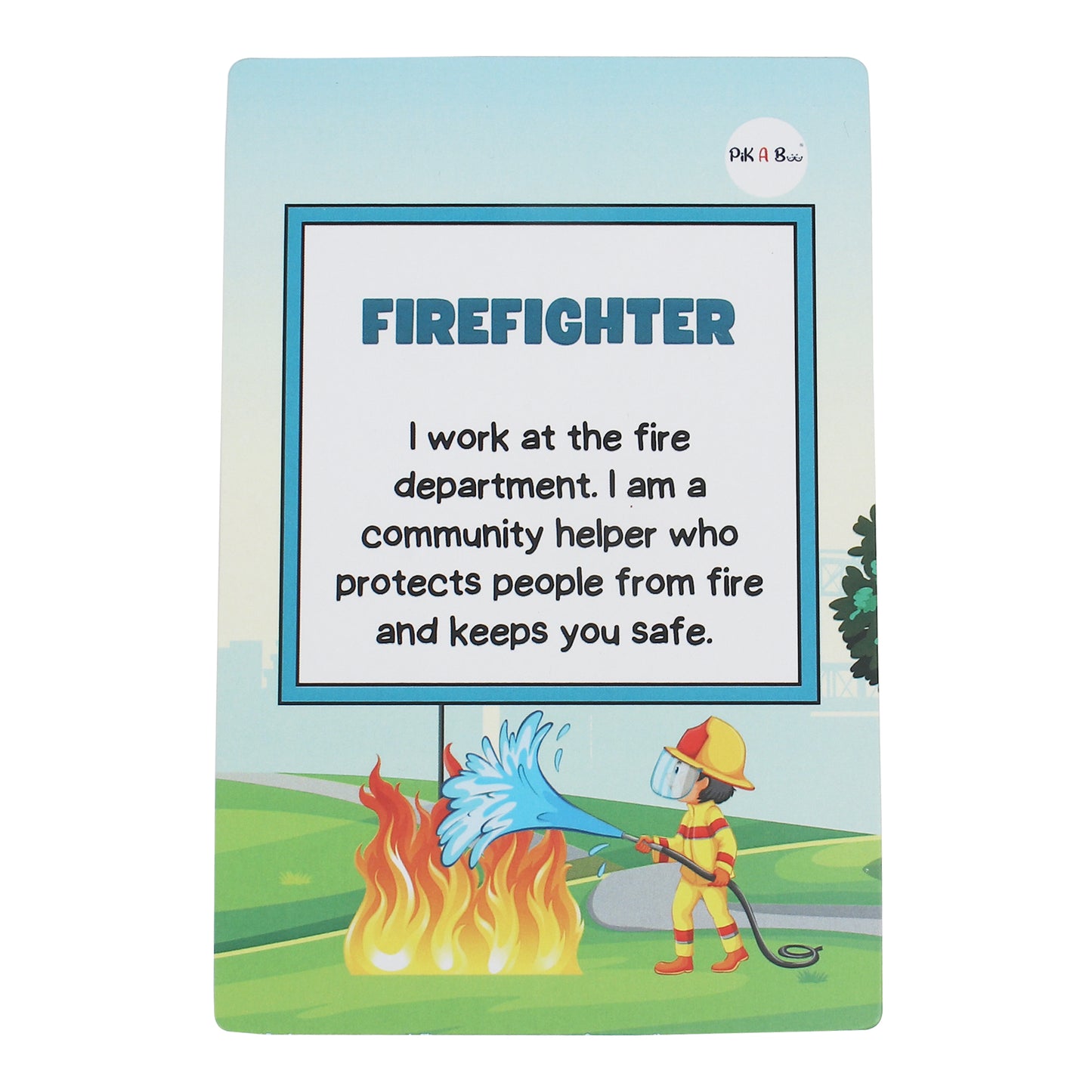 PiK A BOO Community Helpers Flashcard For Kids, Toddlers, Babies | Early Learning Picture Flashcard | Preschool Educational Study Material