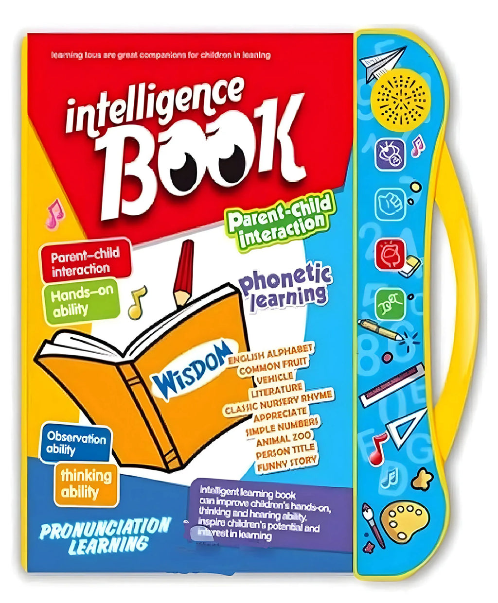 Intelligence All in One Sound Book For Toddlers Infants Early Interactive Learning PreSchool
