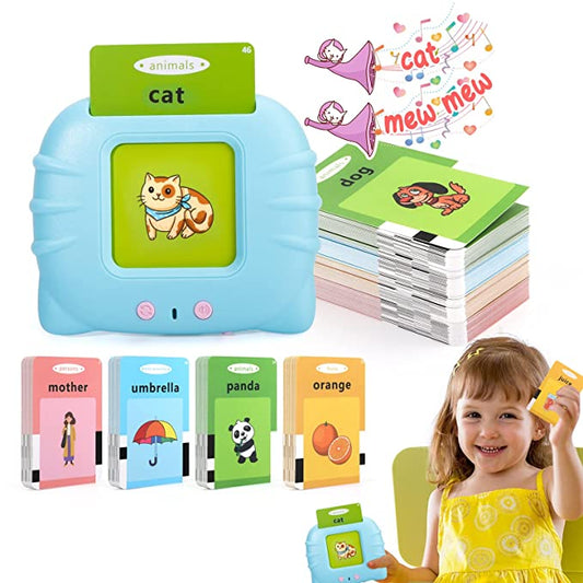 PiK A BOO Intelligent Card Reader Double Sided Card Reader Learning Cards for Toddlers, Vocabulary Builder, Educational Learning Talking Sight Words