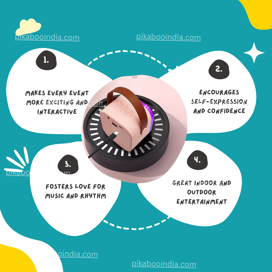 Wireless Karaoke Speaker – Mic Included for Kids & Parties