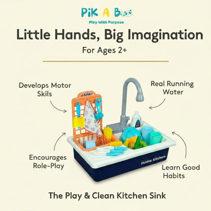 Kitchen Sink Made In India 🇮🇳 Pretend Play Dishwasher with Running Water for Kids