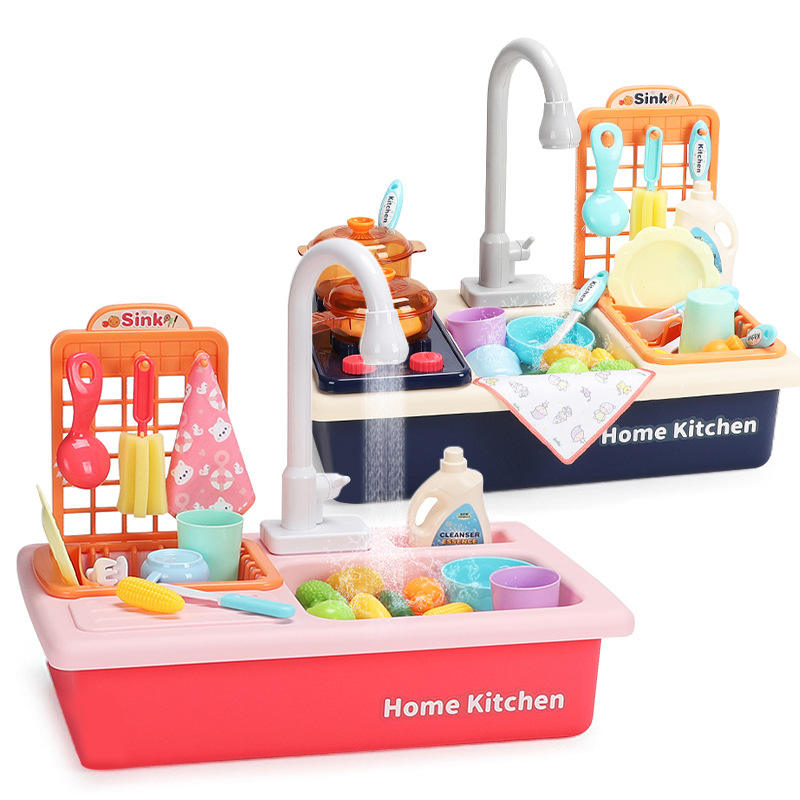 Kitchen Sink Made In India 🇮🇳 Pretend Play Dishwasher with Running Water for Kids