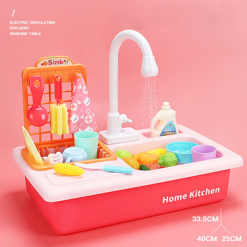 Kitchen Sink Made In India 🇮🇳 Pretend Play Dishwasher with Running Water for Kids