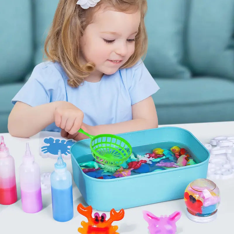 Science Magic Water Mould Game for Toddlers Kids Motor Skill Development and Early Learning ( without tub)